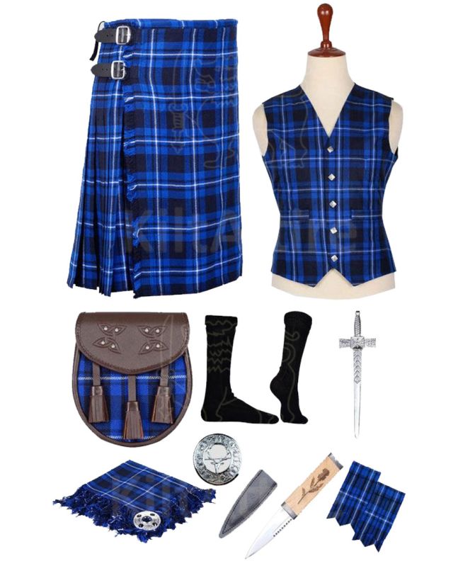 American Patriot Tartan Kilt Set 