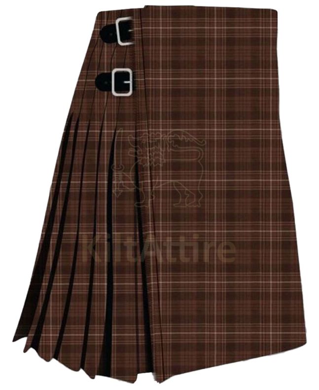 Auld Lang Syne Brown Ancient Tartan Kilt