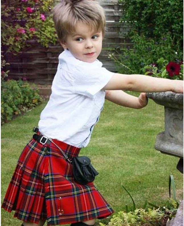 Baby Royal Stewart Tartan Kilt