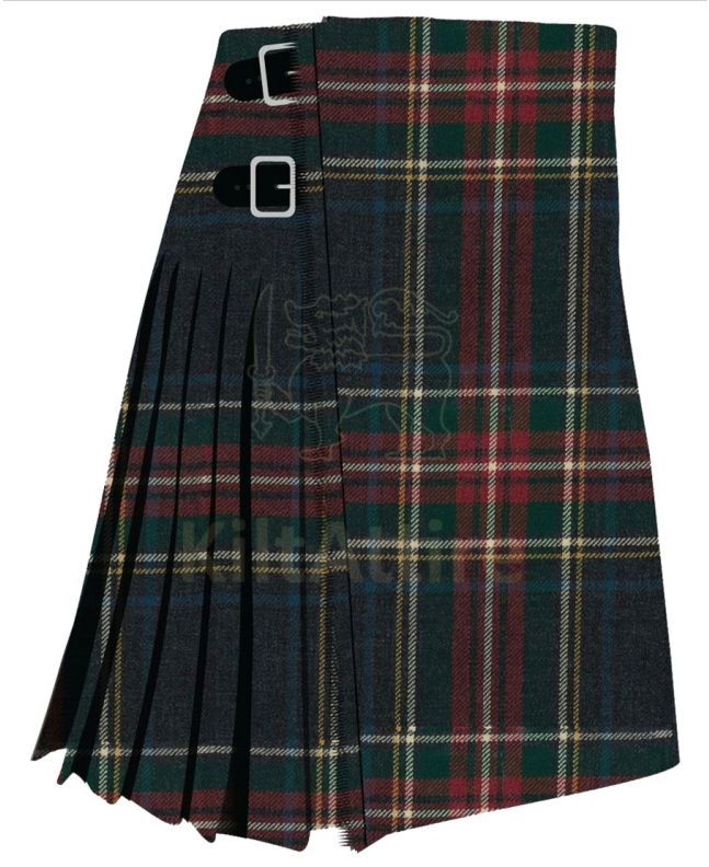 Black Stewart Hebridean Modern Tartan Kilt