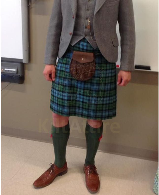Campbell Ancient Tartan kilt Front 
