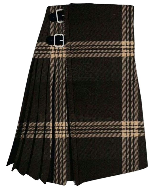 Celtic Black Modern Tartan Kilt 