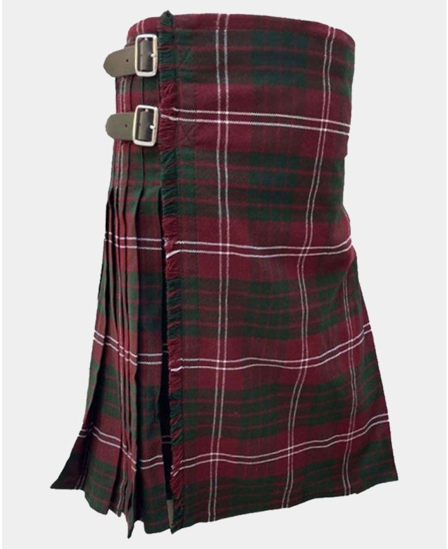 Crawford Red Modern Tartan Kilt