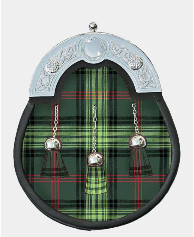 Full Dress Rose Tartan Sporran With Chain Belt