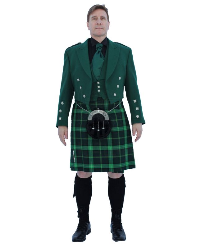 Green Prince Charlie Celtic Outfit