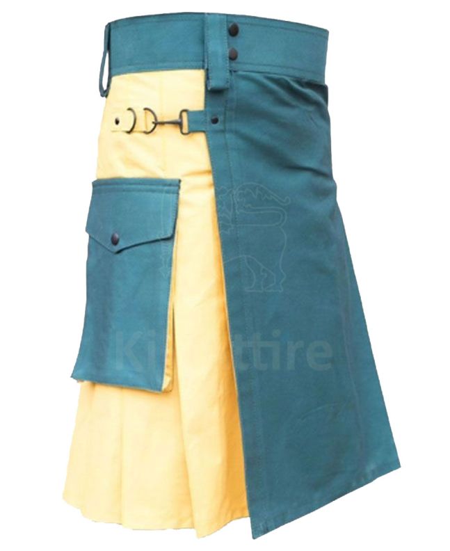 Green & Yellow Hybrid Kilt 