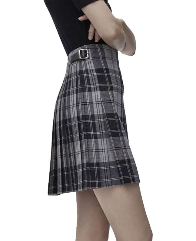 Grey Tartan Kilt for Women 