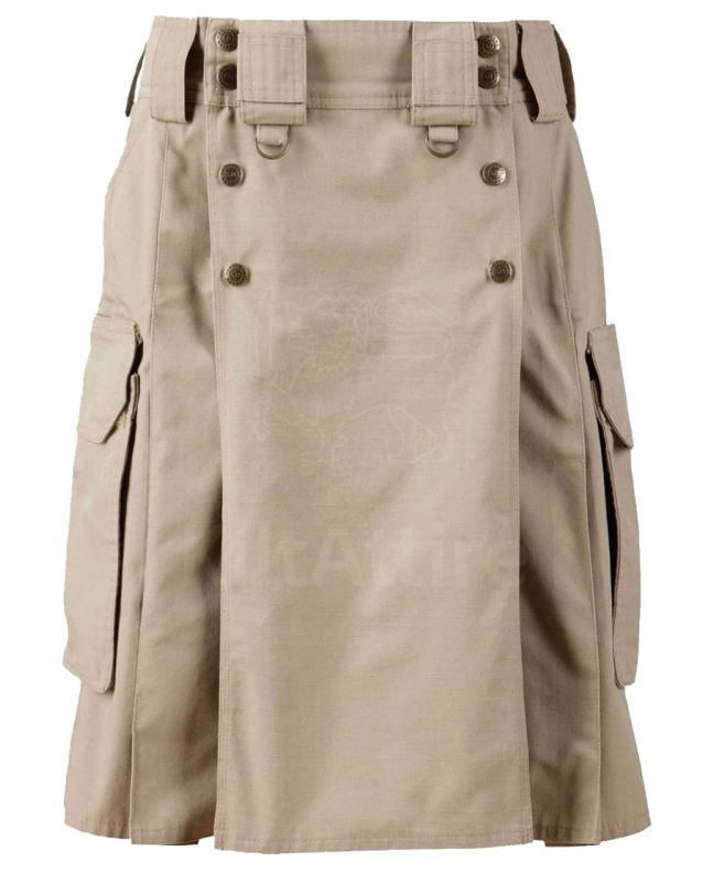 Khaki Combat Utility Kilt