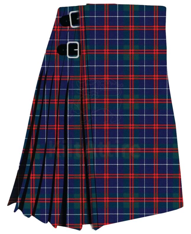 MacHardy Black Modern Tartan Kilt