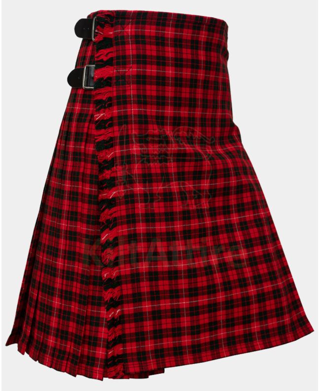 Mckinney Red Modern Tartan Kilt
