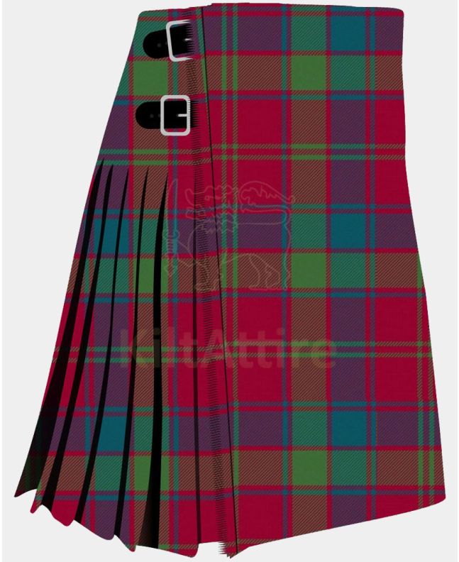 Robertson Red Muted Tartan Kilt Front