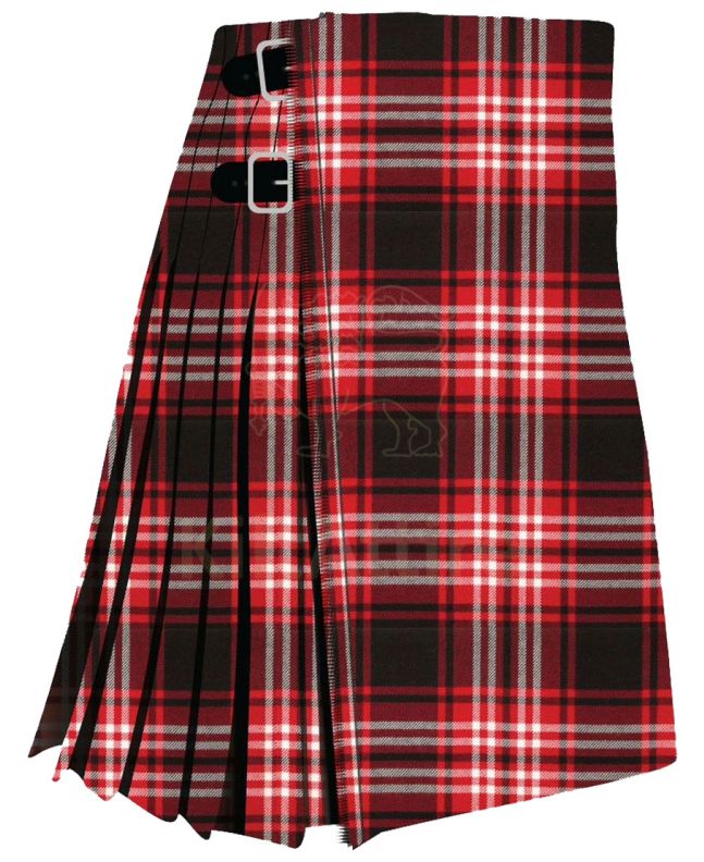 Tweedside Red Modern Tartan Kilt 