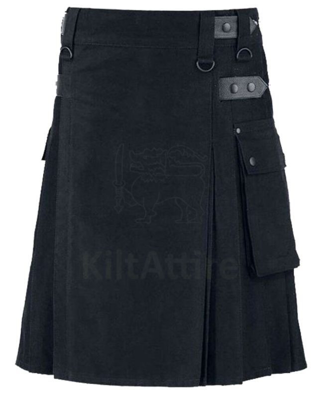 Utility Kilt with Leather Straps