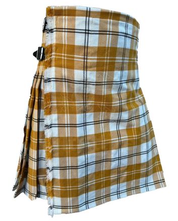 Ailsa Dress Gold Modern Tartan Kilt