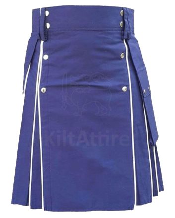 Blue Modern Utility Kilt