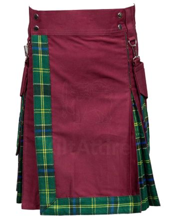Burgundy Style Hybrid Kilt