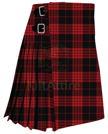 Cameron Black and Red Modern Tartan Kilt