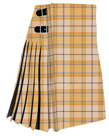 Comrie Gold Modern Tartan Kilt