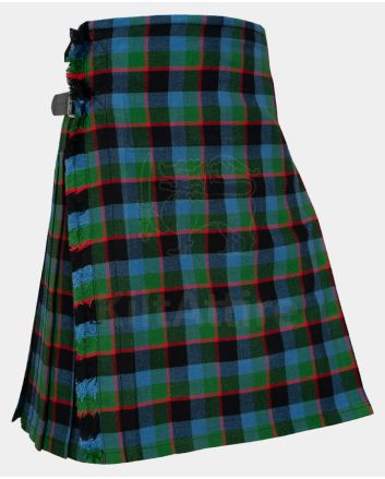 Custom Made Green Blue Tartan Kilt