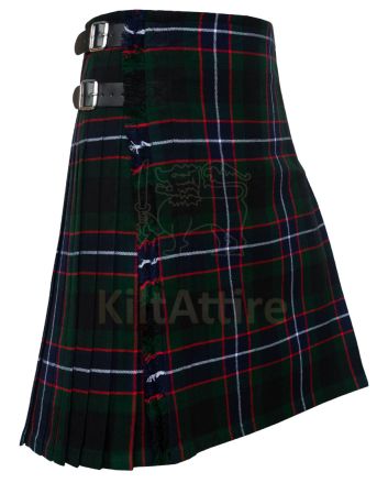 Custom Made Green Navy Black Tartan Kilt