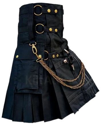 Deluxe Gothic Double Cross Utility Kilt