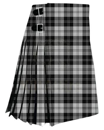 Erskine Black and White Modern Tartan Kilt