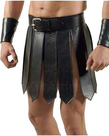 Gladiator Leather Kilt For Men