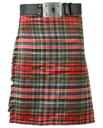 Gordon Red (1819) Weathered Tartan Kilt