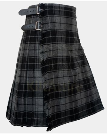 Grey Highlander Modern Tartan Kilt