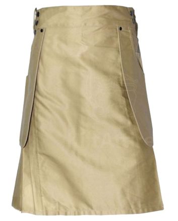 Khaki Heavy Duty Cargo Utility Kilt