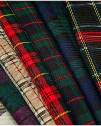 Scottish Highland Tartans Fabric By Yard - Chose Your Favorite Tartan