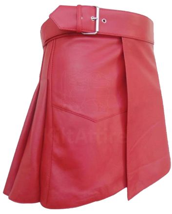 Leather Pink Kilt