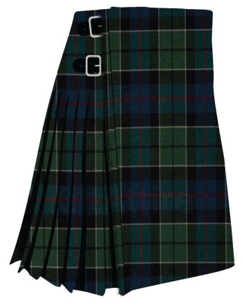 Leslie Hunting Green Muted Tartan Kilt