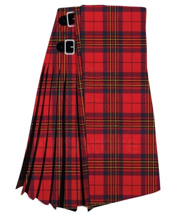 Leslie Red Modern Tartan Kilt
