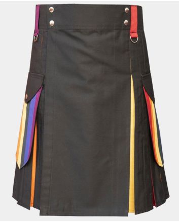 LGBT Gay Pride Rainbow Hybrid Kilt