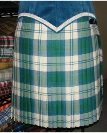 Lindsay Dress Dance Green Tartan Kilt