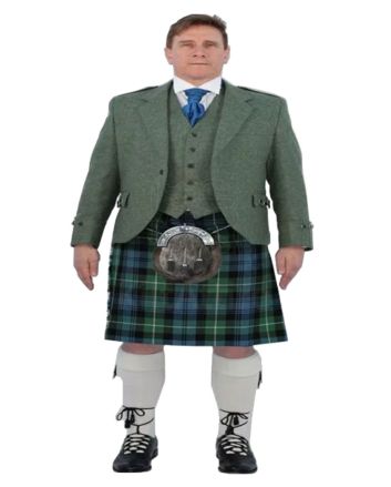 Lovat Green Jacket Kilt Outfit