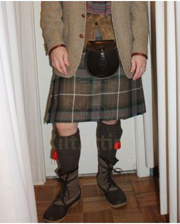 MacDonald of the Isles Hunting Weathered Tartan Kilt