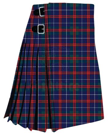 MacHardy Black Modern Tartan Kilt