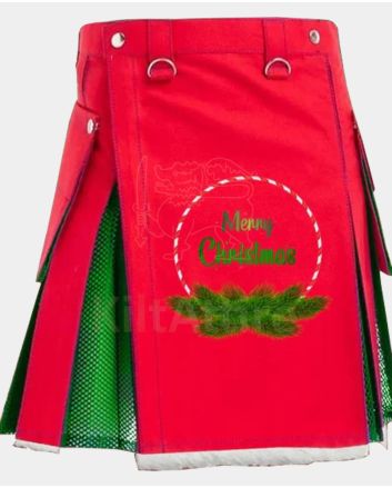 Men & Women Merry Christmas Kilt Gift