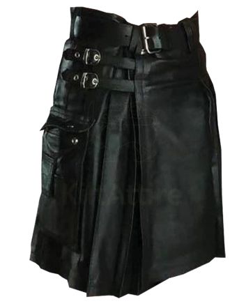 Mens Leather Kilt