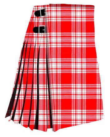 Menzies Red & White Modern Tartan Kilt