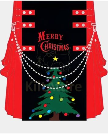 Merry Christmas Kilt With Christmas Tree
