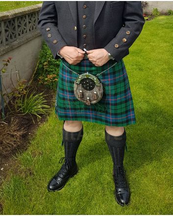 Clan Morrison Hunting (Morrison Green) Ancient Tartan Kilt Front