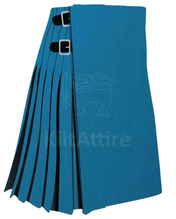 Plain Blue Ancient Tartan Kilt