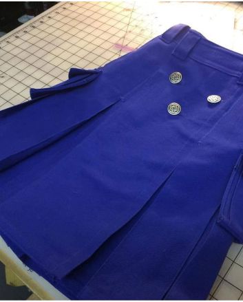 Royal Blue Baby Utility Kilt