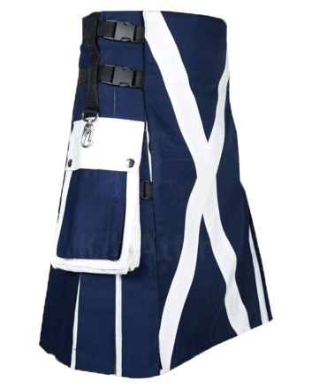 Scottish Flag Design Interchangeable Utility Kilt