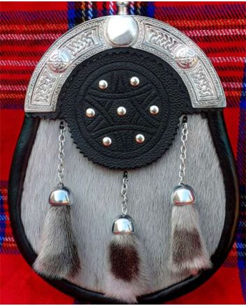 White Seal Skin Full Dress Sporran