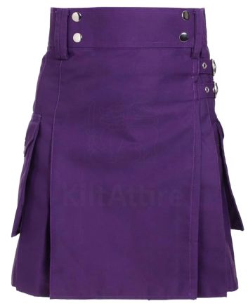 Women's Purple Utility Kilt