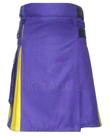 Yellow and Blue Hybrid Utility Kilt